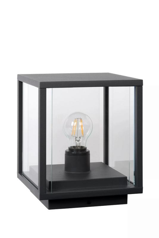 Lucide CLAIRE Pollerleuchte Anthrazit – 1xE27, IP54, dimmbar