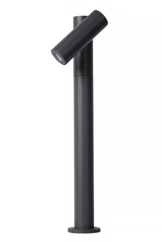 Lucide TATUM LED Pollerleuchte Anthrazit – 5W, 3000K, IP65, schwenkbar