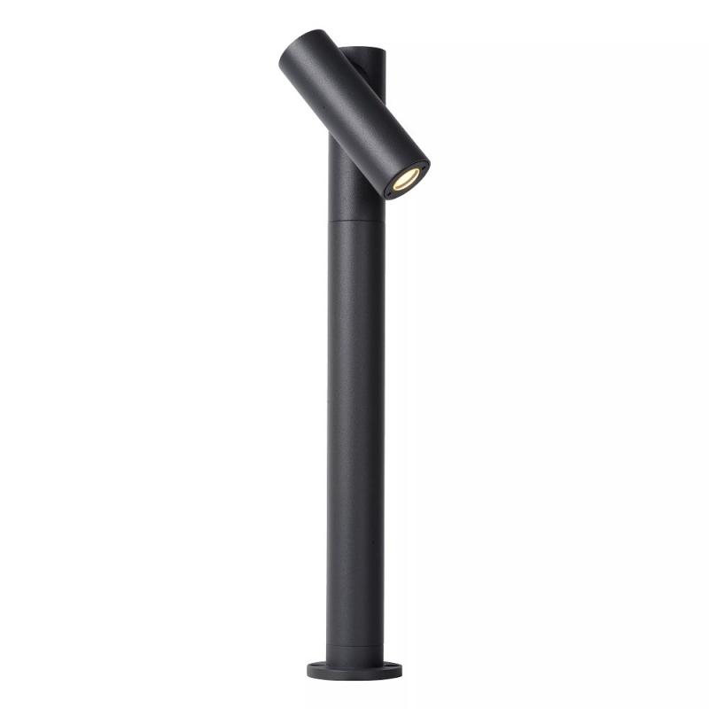 Lucide TATUM LED Pollerleuchte Anthrazit – 5W, 3000K, IP65, schwenkbar