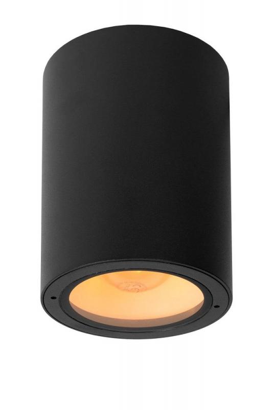 Lucide VOLANTIS Außen-Deckenstrahler E27 IP54 Schwarz