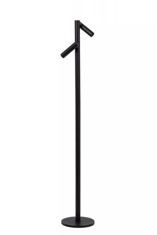 Lucide ANTRIM Akku Stehlampe mit Leselampe LED 2x2,2W 2700K IP54 Schwarz wiederaufladbar