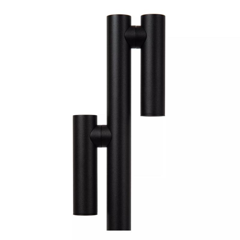 Lucide ANTRIM Akku Stehlampe mit Leselampe LED 2x2,2W 2700K IP54 Schwarz wiederaufladbar