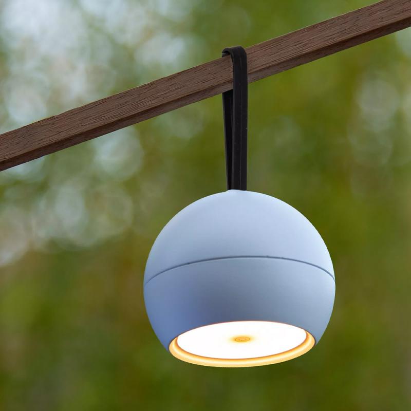 Lucide LUNEX - wiederaufladbare Wandleuchte Innen/Außen - Akku/Batterie - LED Dim. - 1x2W 3000K - IP54 - Magnetisch - Weiß
