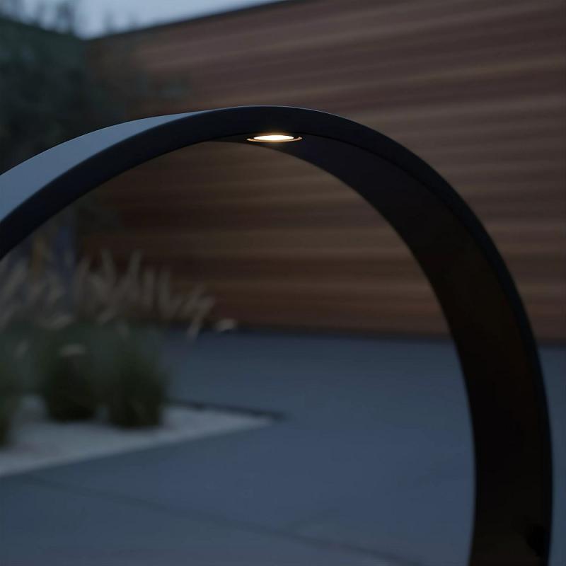 Lucide JEREL LED Pollerleuchte Schwarz – Ø40 cm, 5W, 3000K, IP54