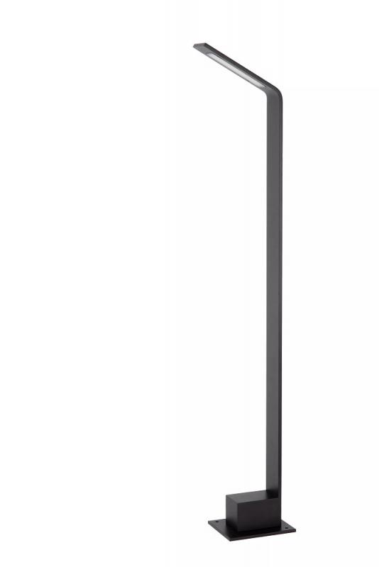 Lucide LAWFORD LED Pollerleuchte Schwarz – 6W, 3000K, IP54, 80,5 cm