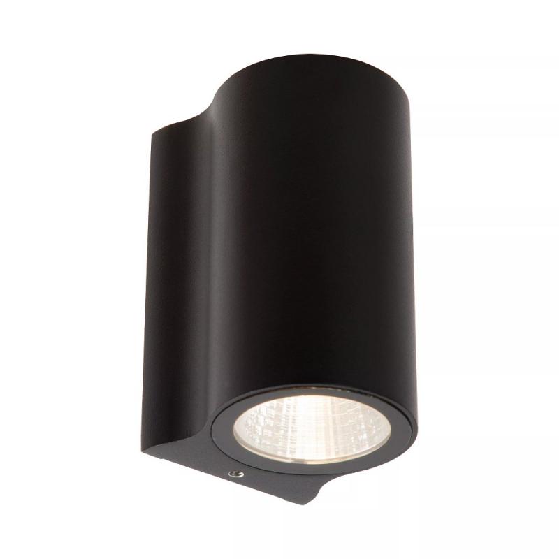Lucide AKRA Wandleuchte Außen Schwarz LED IP54 Downlight 2700K