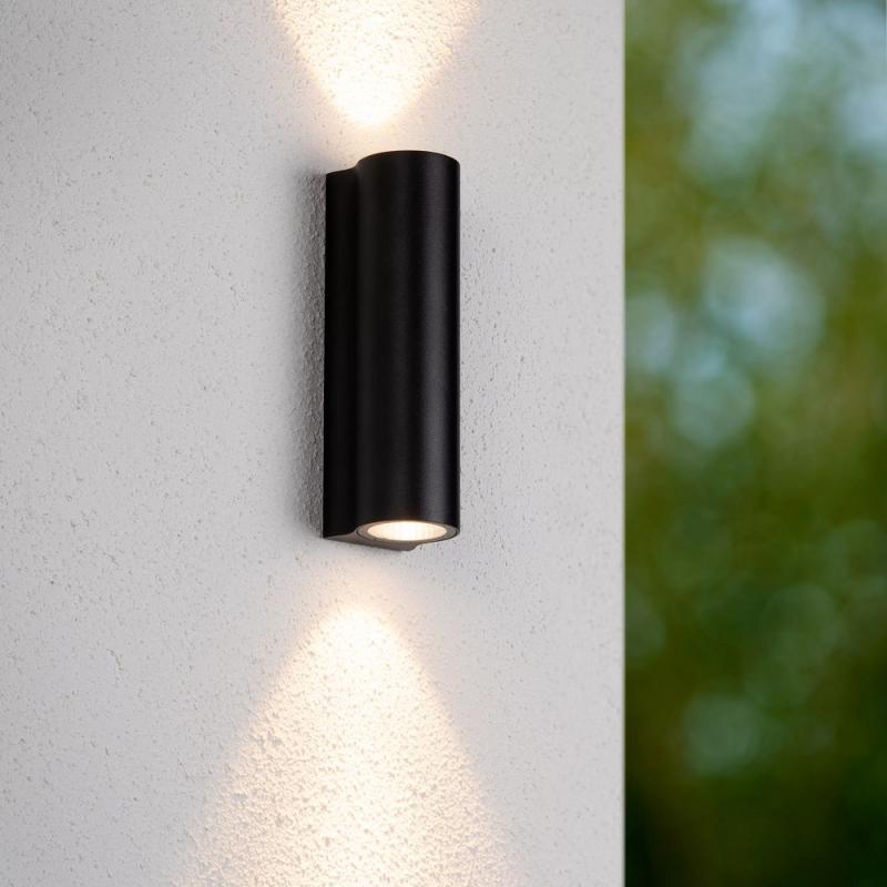 Lucide AKRA Außen-Wandleuchte Schwarz LED 2x6,5W IP54