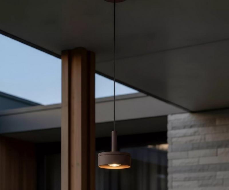 Lucide LENZ LED Außen-Pendelleuchte rostfarben IP54