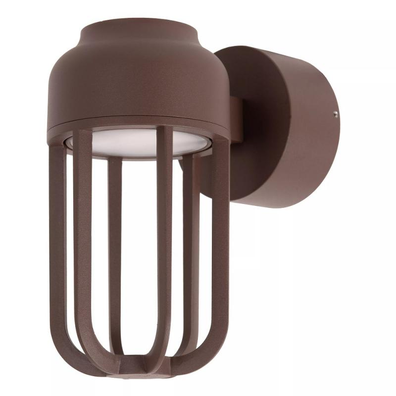 Lucide WELLS – Außenwandleuchte LED 1x8W 2700K IP54 Rostfarben