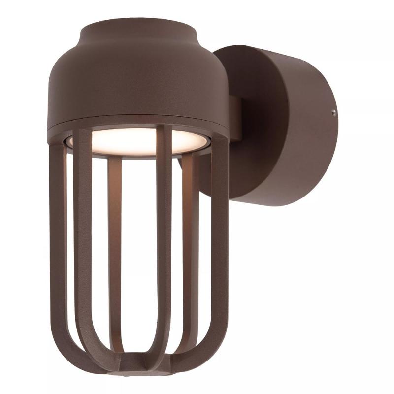 Lucide WELLS – Außenwandleuchte LED 1x8W 2700K IP54 Rostfarben