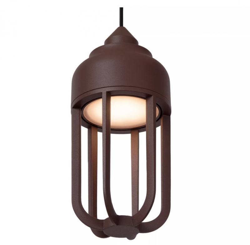 Lucide WELLS LED Außen-Pendelleuchte rostfarben IP54