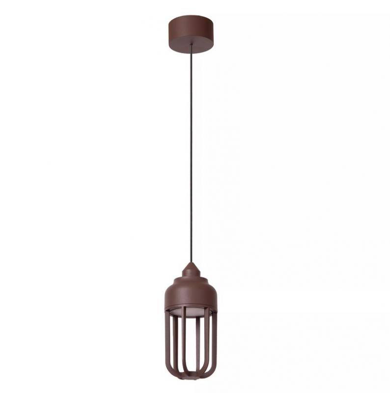 Lucide WELLS LED Außen-Pendelleuchte rostfarben IP54