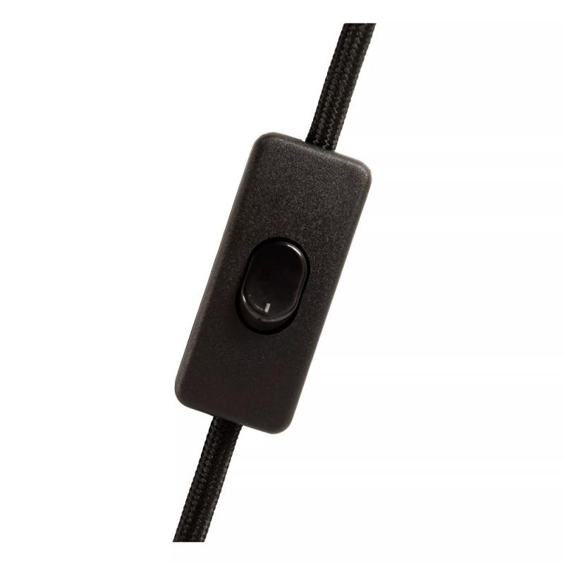 Lucide CAMPANA Tischleuchte E27 Glas transparent mit Textilschirm