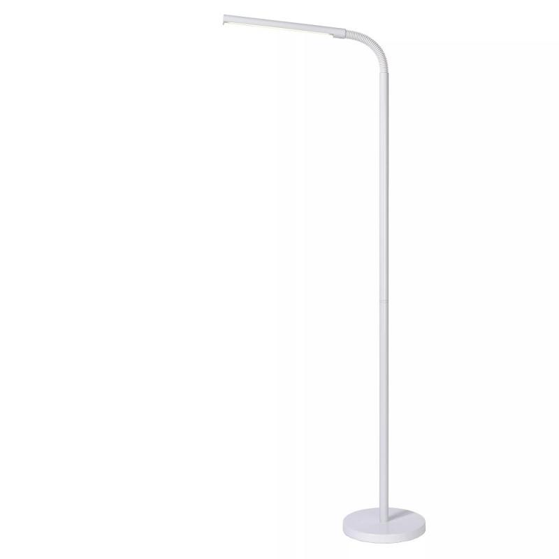 Lucide Stehlampe GILLY – LED Leselampe mit flexiblem Arm Weiß
