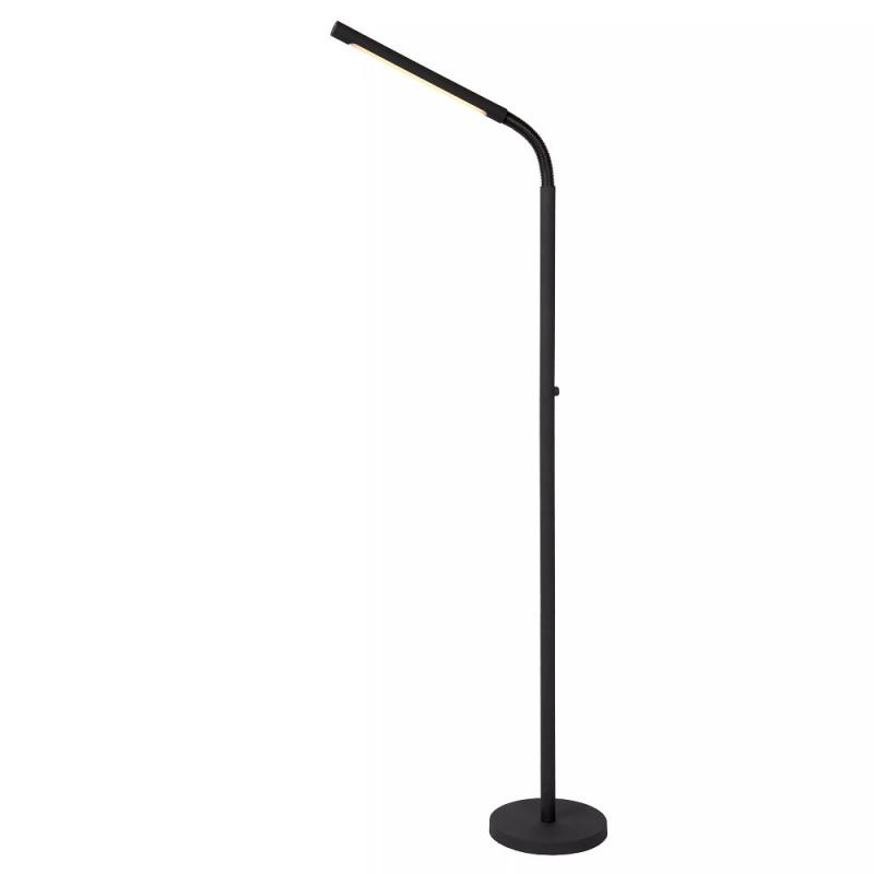 Lucide Stehlampe GILLY – Akku LED Leselampe mit Touchdimmer Schwarz