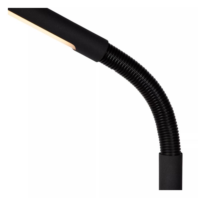 Lucide Stehlampe GILLY – Akku LED Leselampe mit Touchdimmer Schwarz
