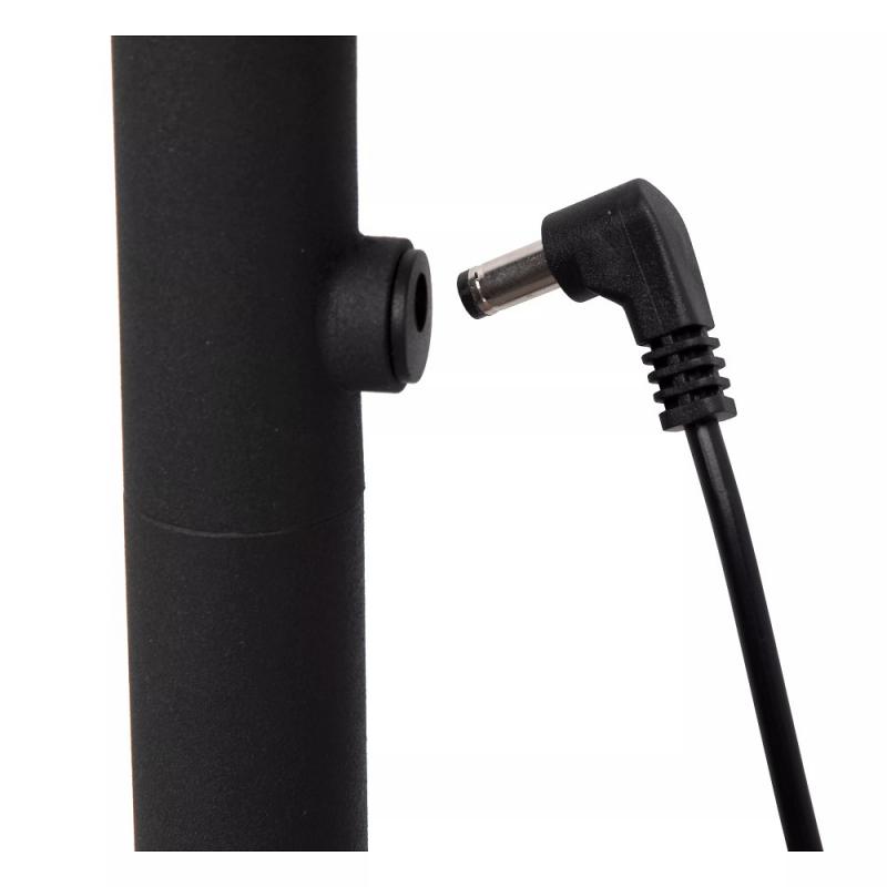 Lucide Stehlampe GILLY – Akku LED Leselampe mit Touchdimmer Schwarz