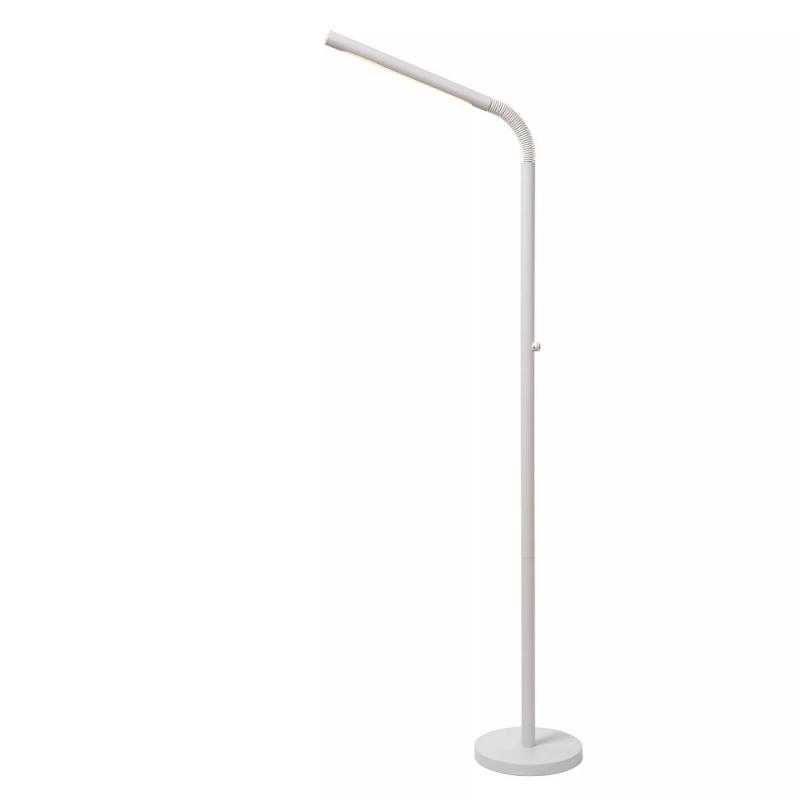 Lucide Stehlampe GILLY – Akku LED Leselampe mit Touchdimmer Weiß