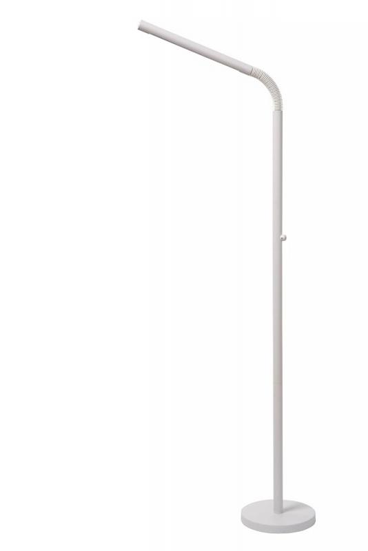 Lucide Stehlampe GILLY – Akku LED Leselampe mit Touchdimmer Weiß