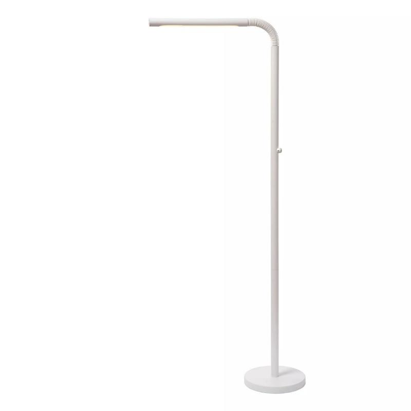 Lucide Stehlampe GILLY – Akku LED Leselampe mit Touchdimmer Weiß