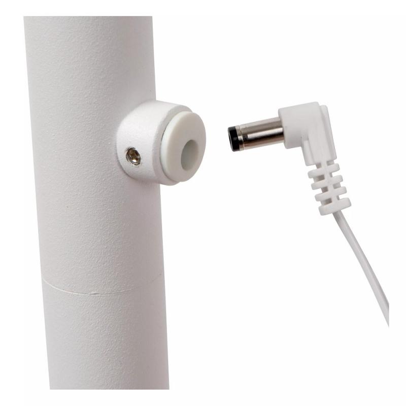 Lucide Stehlampe GILLY – Akku LED Leselampe mit Touchdimmer Weiß