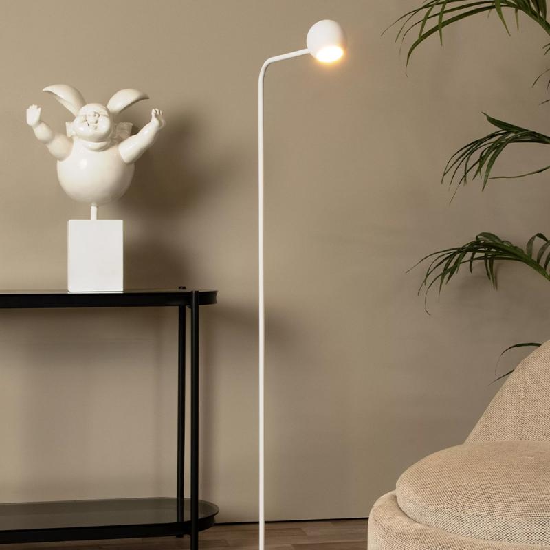 Lucide COMET LED Stehleuchte Akku 138cm 3W 2700K Weiß 3 StepDim