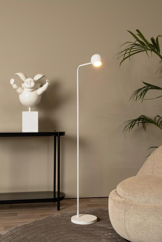 Lucide COMET LED Stehleuchte Akku 138cm 3W 2700K Weiß 3 StepDim
