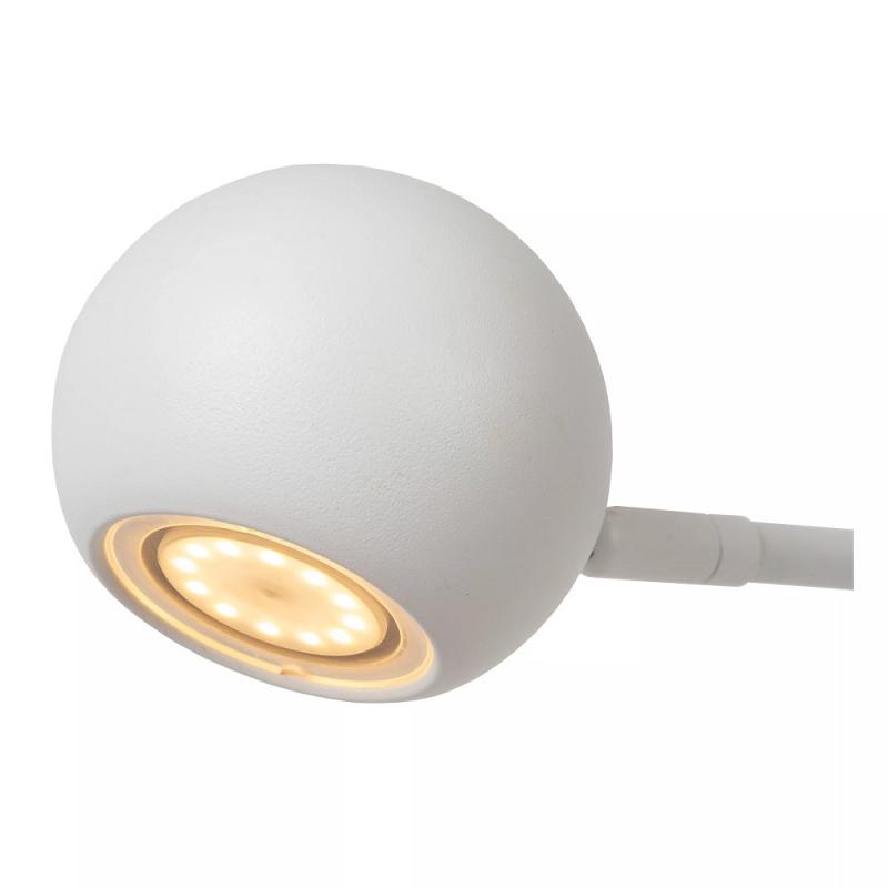 Lucide COMET LED Stehleuchte Akku 138cm 3W 2700K Weiß 3 StepDim