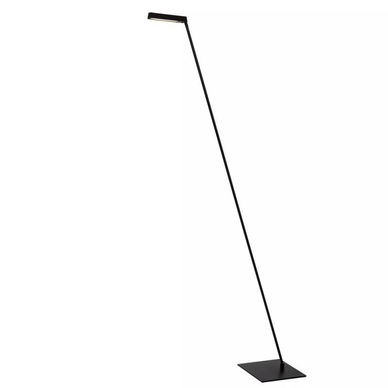 Lucide Stehlampe LAVALE – LED Leselampe mit Touchdimmer Schwarz