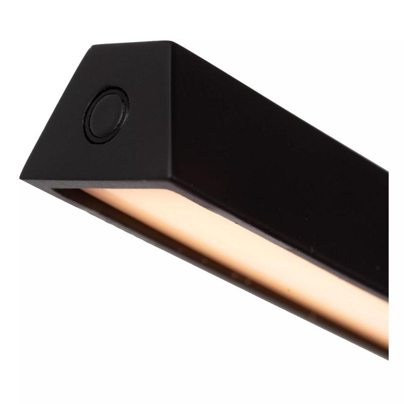 Lucide Stehlampe LAVALE – LED Leselampe mit Touchdimmer Schwarz