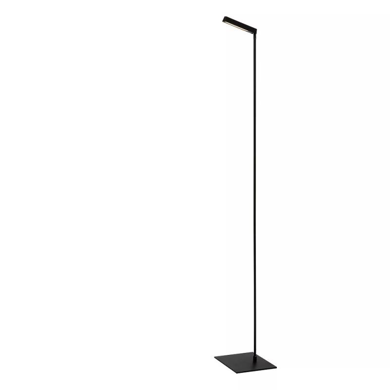 Lucide Stehlampe LAVALE – LED Leselampe mit Touchdimmer Schwarz