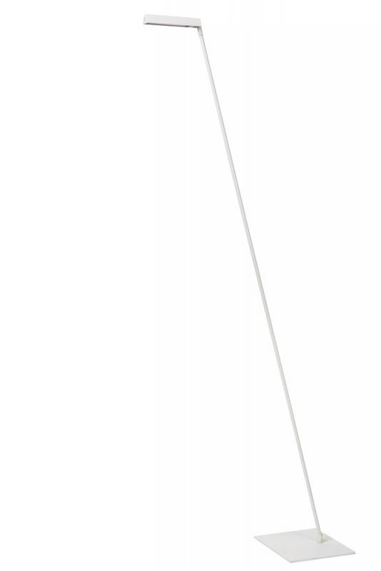 Lucide Stehlampe LAVALE – LED Leselampe mit Touchdimmer Weiß