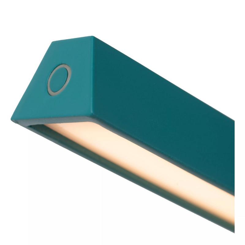 Lucide Stehlampe LAVALE – LED Leselampe mit Touchdimmer Türkis