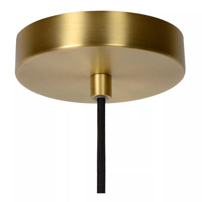 Lucide MALOTO Pendelleuchte Ø30 cm Amber Glas E27 dimmbar Retro