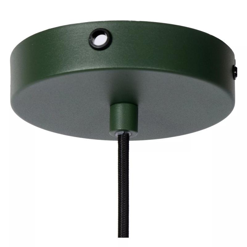 Lucide SIEMON Pendelleuchte Ø40cm E27 Grün 40W Stahl höhenverstellbar dimmbar