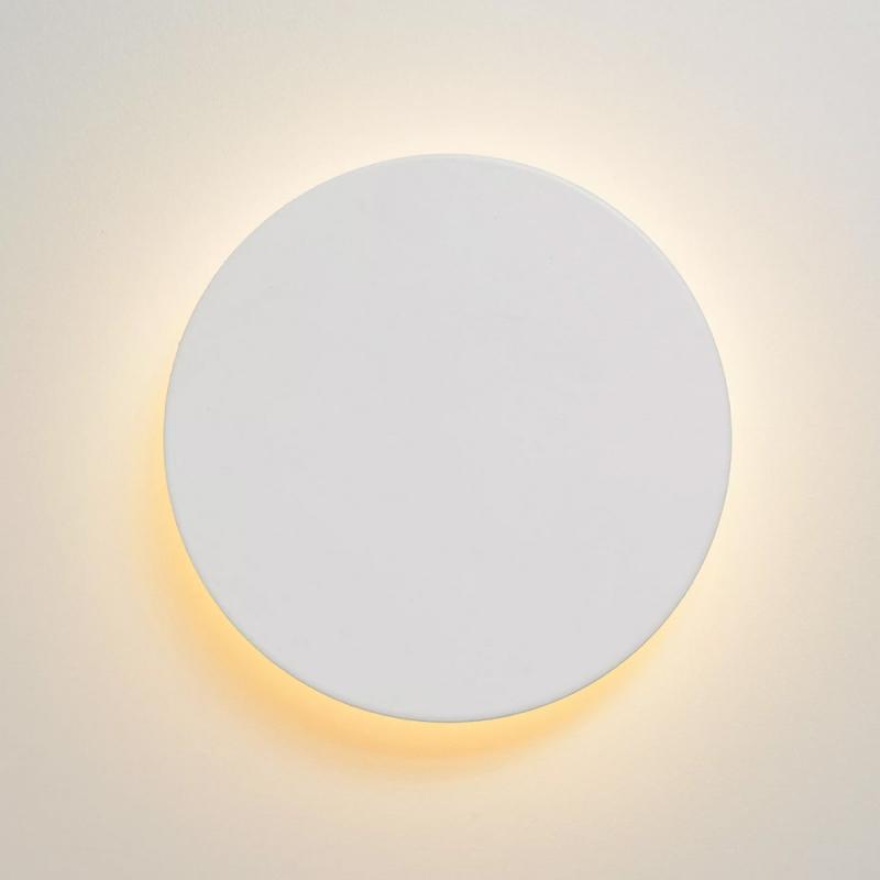 Lucide EKLYPS LED Wandleuchte Ø15 cm Weiß 3000K 7W moderne Akzentlampe