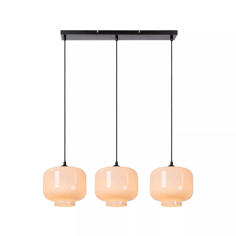 Lucide MEDINE Pendelleuchte 3xE27 Opal Glas modern höhenverstellbar dimmbar
