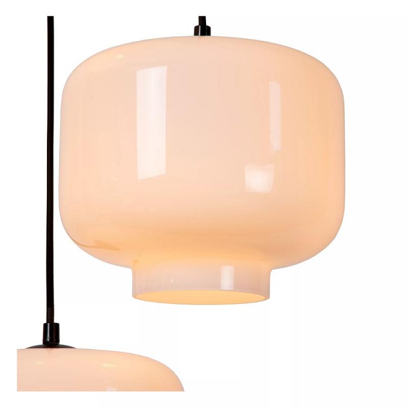 Lucide MEDINE Pendelleuchte 3xE27 Opal Glas modern höhenverstellbar dimmbar