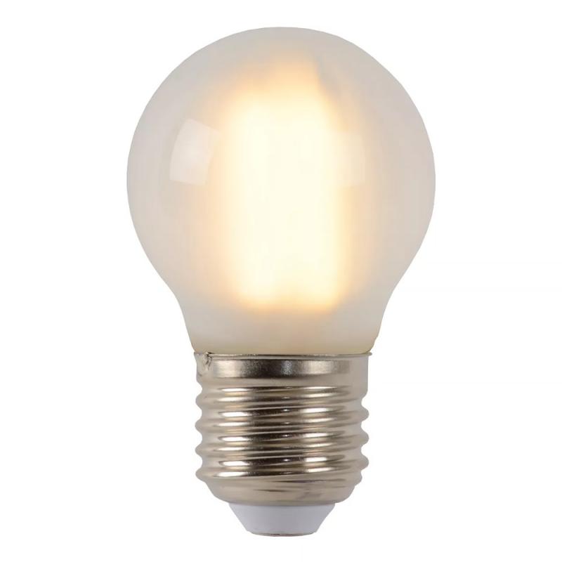 Lucide G45 LED Glühfadenlampe E27 Ø4,5 cm 4W 2700K dimmbar Matt