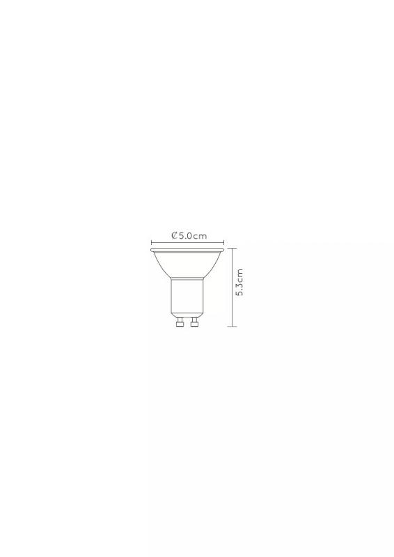  Lucide MR16 - Led Lampe - Ø 5 cm - LED Dim to warm - GU10 - 1x5W 2200K/3000K - Schwarz CRI 95