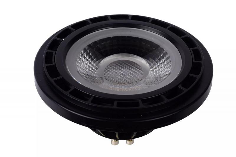 Lucide ES111 GU10 LED 12W 2200K–3000K 820 lm Dim-to-Warm Schwarz – leistungsstarkes LED-Leuchtmittel für stimmungsvolles Licht