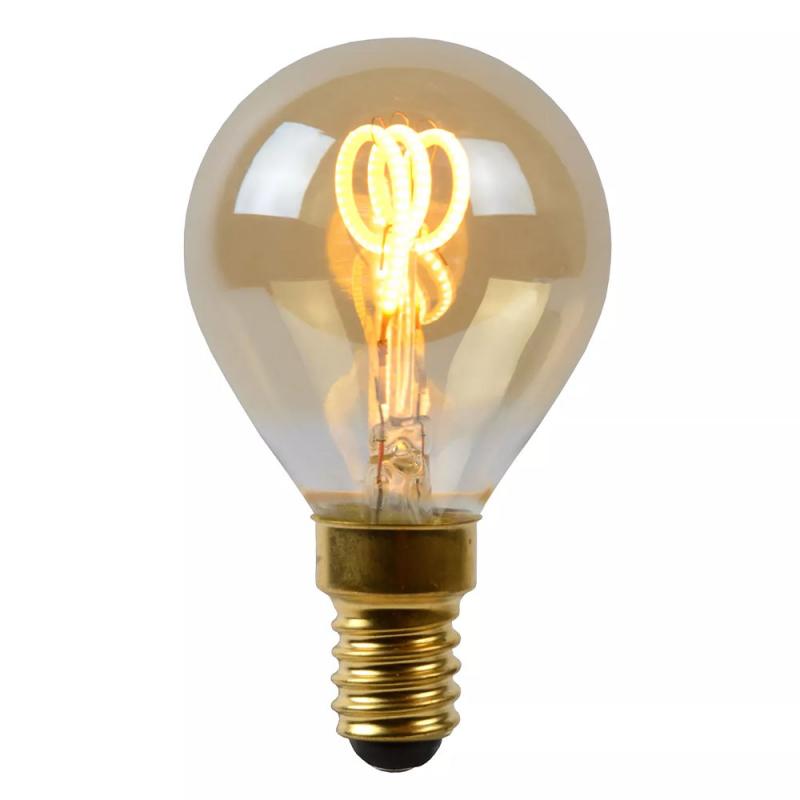 Lucide P45 LED Filamentlampe E14 3W 2200K Amber