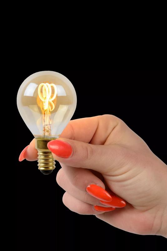 Lucide P45 LED Filamentlampe E14 3W 2200K Amber