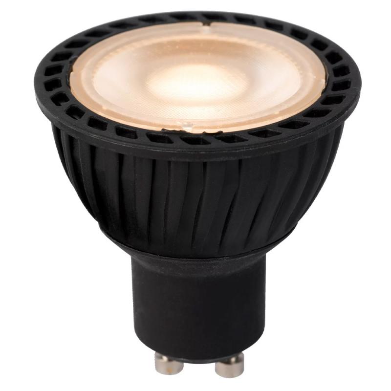Lucide MR16 GU10 LED 5W 2700K 320 lm mit Tag/Nacht-Sensor Schwarz – intelligente Innenbeleuchtung mit warmweißem Licht