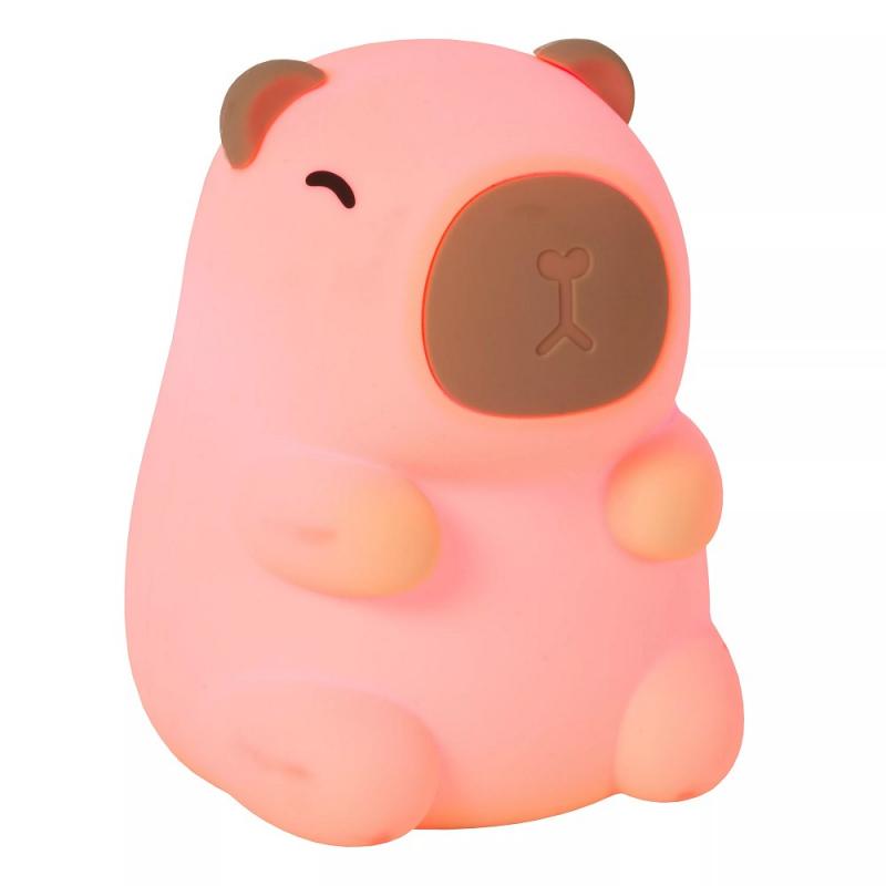 Lucide PINCHA CAPYBARA – Wiederaufladbare Nachtlampe Kinderzimmer