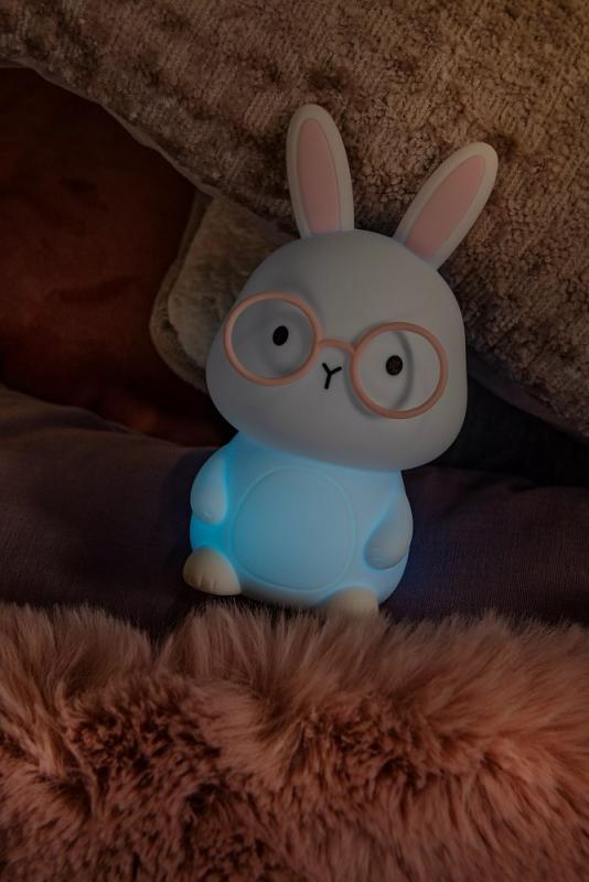 Lucide PINCHA RABBIT – Wiederaufladbare Nachtlampe Kinderzimmer