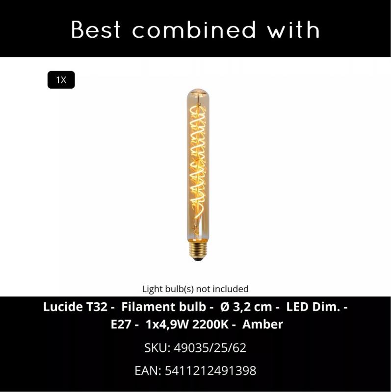 Lucide PILAR – Außenwandleuchte E27 IP54 Schwarz Essential