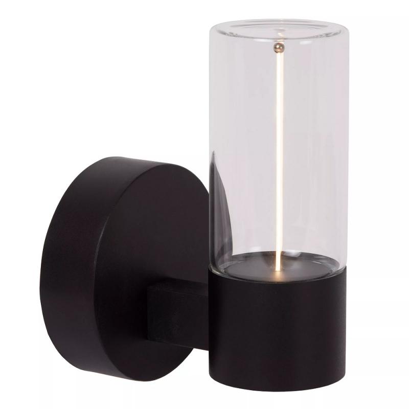 Lucide FILANI Wandleuchte Schwarz LED 6,5W IP54 Essential
