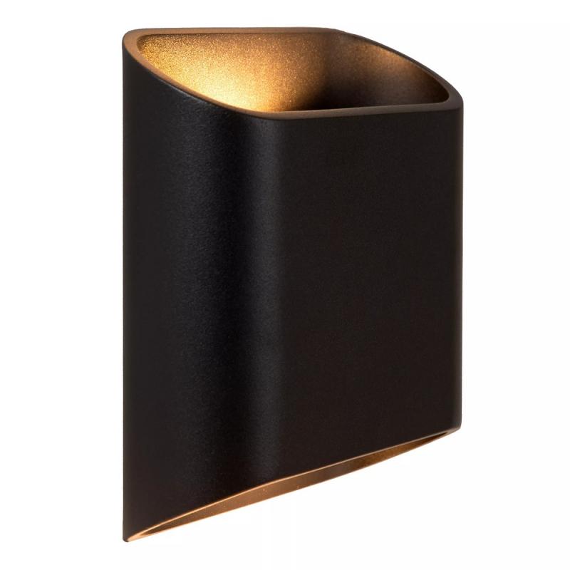 Lucide ATILA LED Wandleuchte IP65 Schwarz – 2x5W 2700K Up & Down