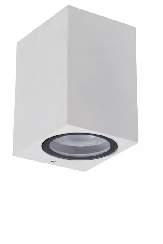 Lucide ZARO - Wandstrahler / Wandleuchte Innen/Außen - 1xGU10 - IP44 - Weiß